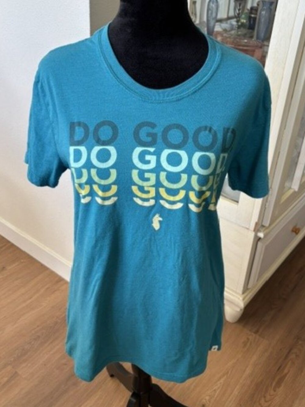 Cotopaxi Womens Teal Do Good Short Sleeve Tee Shirt Med